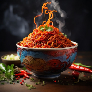 Chicken Schzewan Noodles